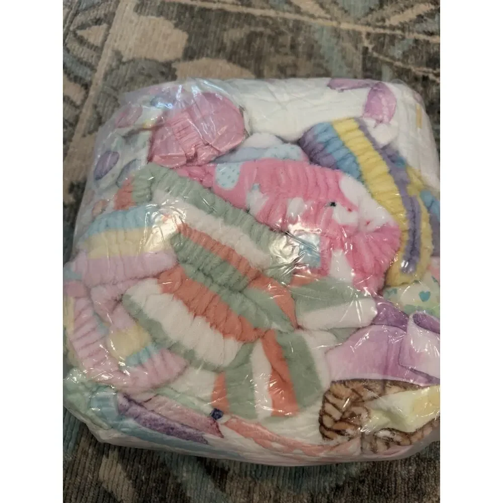 18 Pcs Girls Sleepover Spa Gift Set Eggs Rabbit Throw Blanket Spring Theme NEW